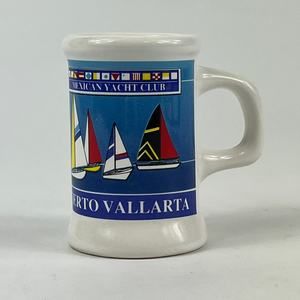 Puerto Vallarta Mexican Yacht Club Miniature Novelty Mug Cup Travel Souvenir 97